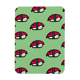 Magnet Flexible Dessin Kawaii Sushi, Rice de poisson et magnétism
