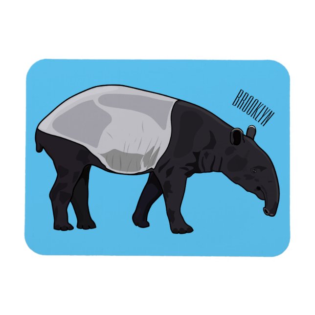 Magnet Flexible Dessin sur Tapir (Horizontal)