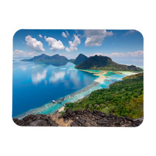 Magnet Flexible Dessus de la belle vue   d'île de Bohey Dulang