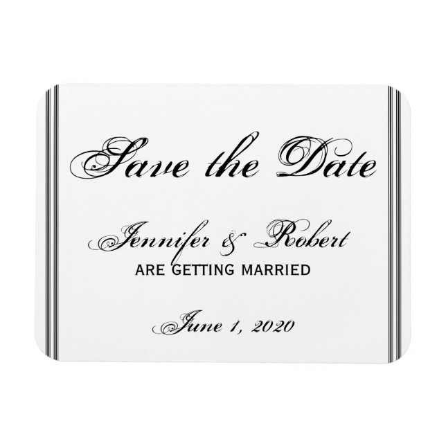 Magnet Flexible Destination San Francisco Enregistrer la date (Horizontal)