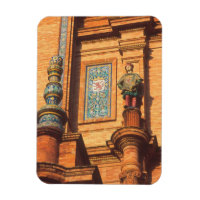 Détail de statue en céramique sur la Plaza de Espa