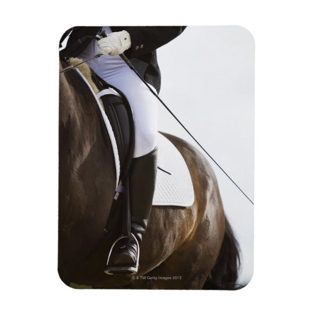 Magnet Flexible détail féminin cavalier sur cheval (Vertical)