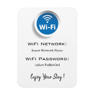 Magnet Flexible détails du mot de passe réseau wifi