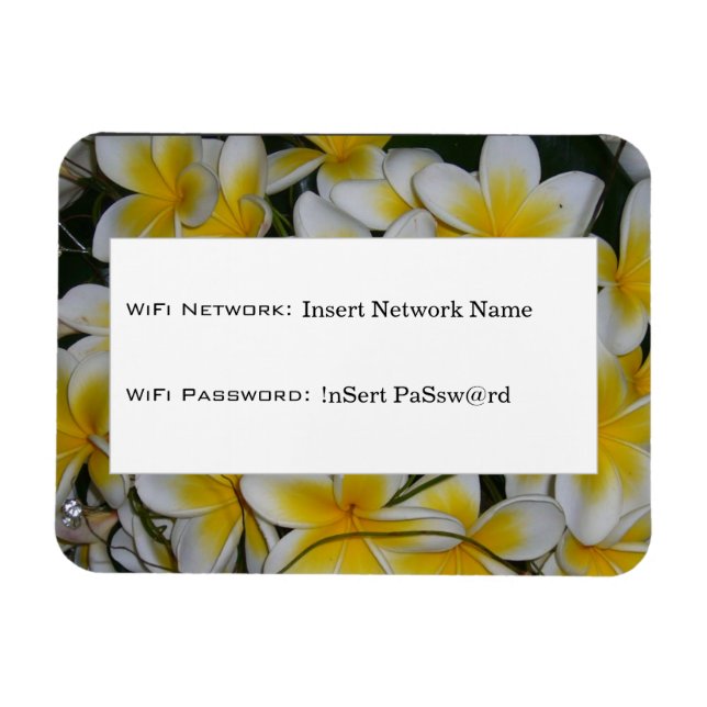 Magnet Flexible détails wifi frangipani (Horizontal)