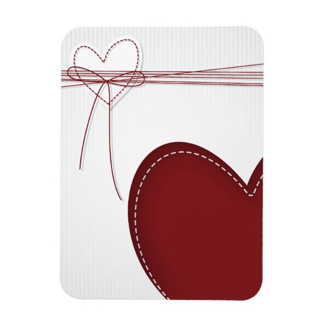 Magnet Flexible Deux coeurs (Vertical)