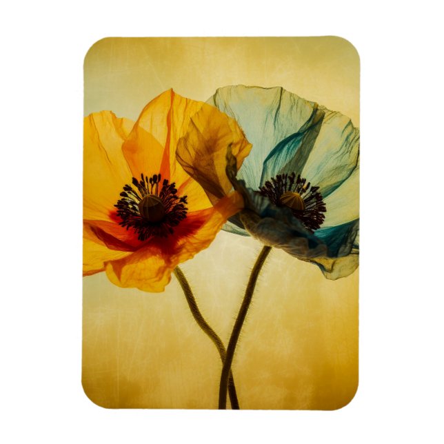 Magnet Flexible Deux fleurs (Vertical)