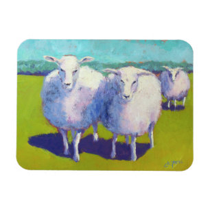Magnet Flexible Deux moutons dans le domaine