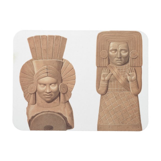 Magnet Flexible Deux personnages en terre cuite de femmes de Palen (Horizontal)