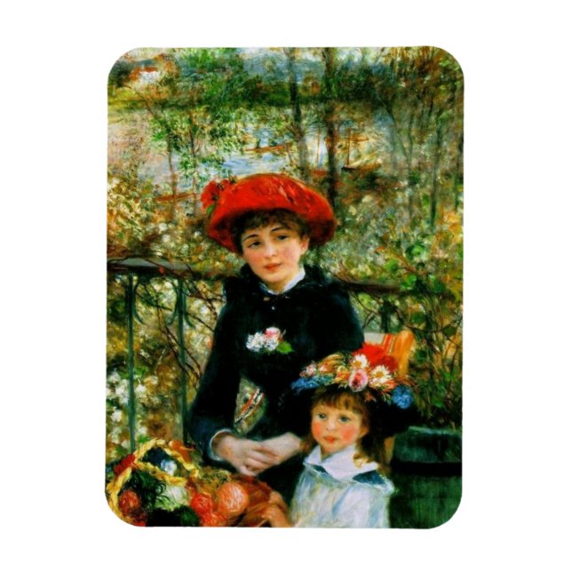 Magnet Flexible Deux Soeurs en terrasse par Renoir (Vertical)