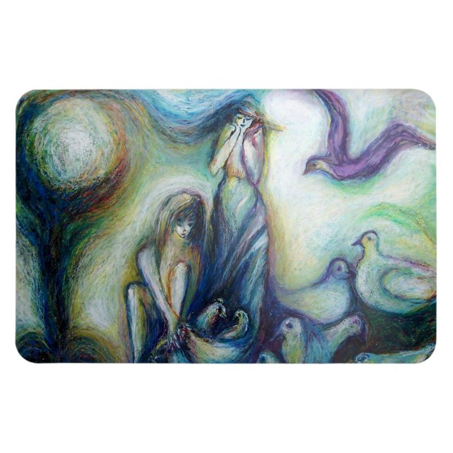 Magnet Flexible Deux Soeurs, Oiseaux et Nature (Horizontal)