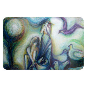 Magnet Flexible Deux soeurs, oiseaux et natures