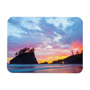 Magnet Flexible Deuxième plage au coucher du soleil, Washington