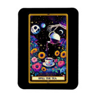 Déverser l'aimant de la carte Tarot Tea