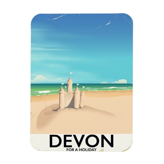 Magnet Flexible Devon, Angleterre pour des vacances. (Vertical)