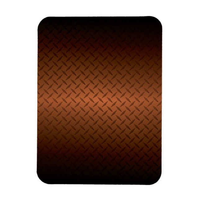 Magnet Flexible Diamondplate Look Pattern  Black to Copper Fade (Vertical)