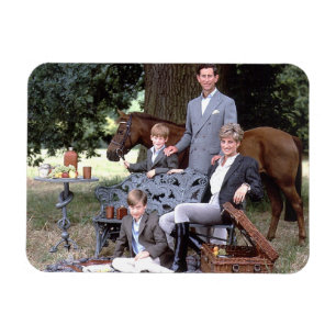 Magnet Flexible Diana Charles William Harry 1992