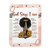 Dieu dit que je suis Black Christian Femmes Melani