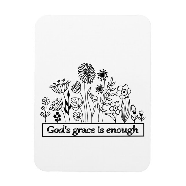 Magnet Flexible Dieu grâce suffit (Vertical)