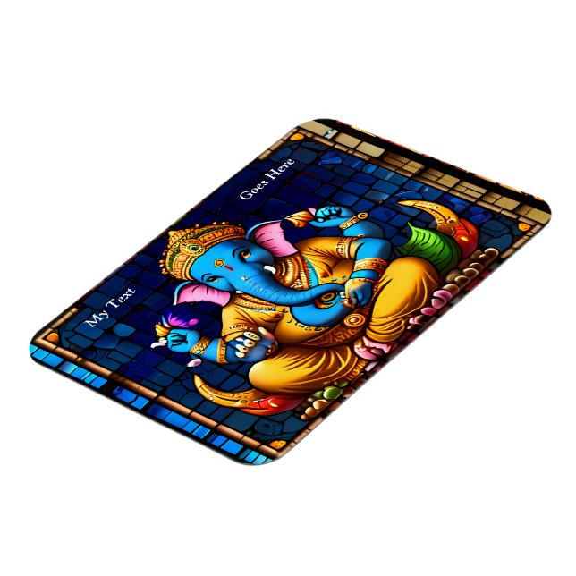 Magnet Flexible Dieu l'éléphant bleu coloré de Ganesh (Côté Gauche)