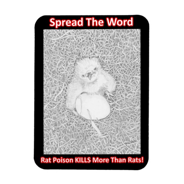 MAGNET FLEXIBLE DIFFUSER LE MOT RAT POISON KILLS SAUVER LA VIE SAU (Vertical)