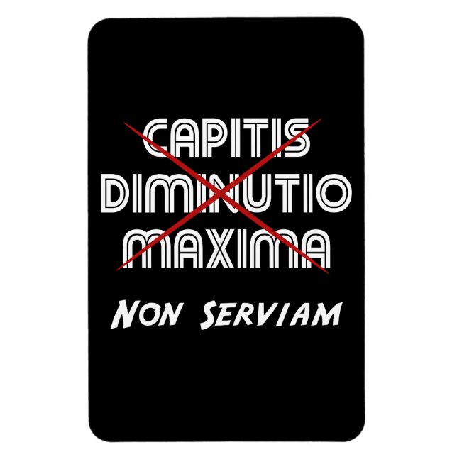 Magnet Flexible diminution de tête maxima non serviam (Vertical)