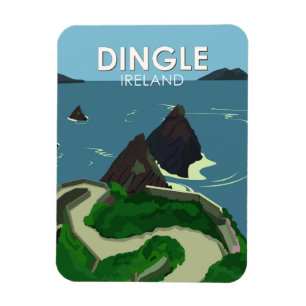 Magnet Flexible Dingle Peninsula Ireland Travel Vintage
