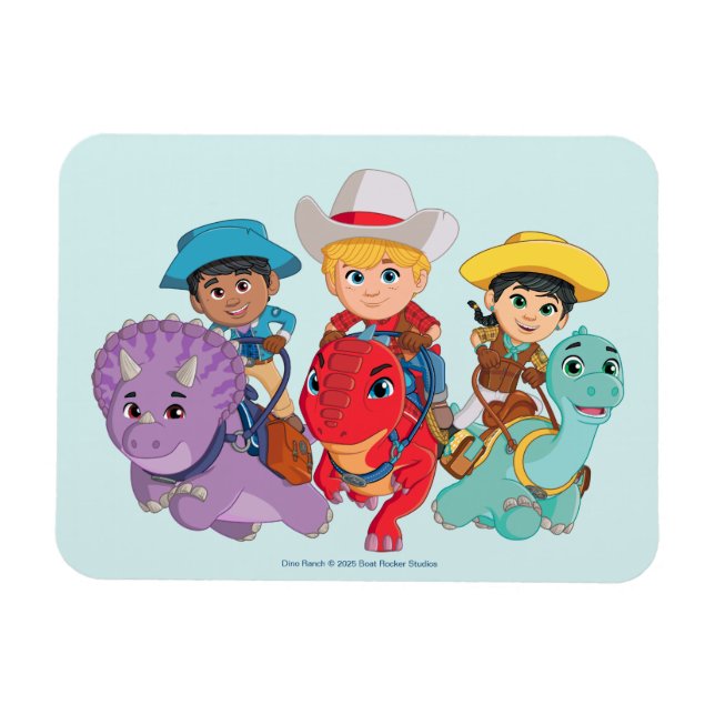 Magnet Flexible Dino Ranch Friends Design (Horizontal)