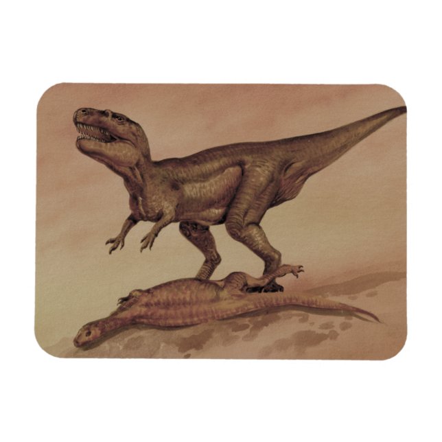 Magnet Flexible Dinosaures Vintage, Giganotosaurus Carnivore (Horizontal)