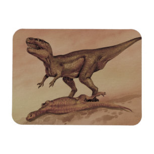 Magnet Flexible Dinosaures vintages, Carnivore Giganotosaurus