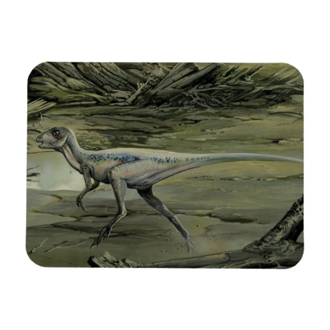 Magnet Flexible Dinosaures vintages, Hypsilophodon crétacé (Horizontal)