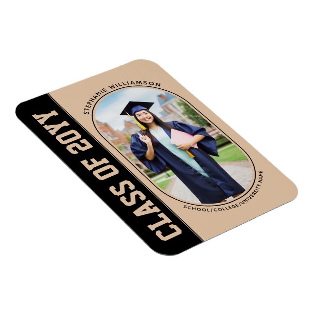 Magnet Flexible Diplômé de l'école/collège photo moderne gras (Côté Droit)