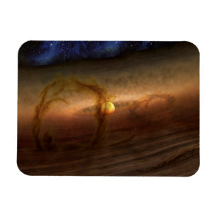 Magnet Flexible Disques De Matériel De Forme Planète Circulant Les