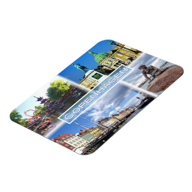 Magnet Flexible DK Copenhagen - Jardin Tivoli - Comté d'Amalienbor (Côté Gauche)