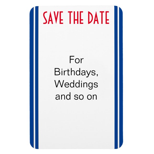 Magnet Flexible do-it-yourself - Ajoutez votre texte avec un stylo (Vertical)