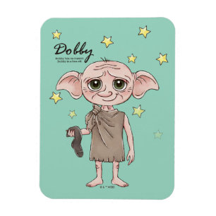 Magnet Flexible Dobby aquarelle personnage artistique