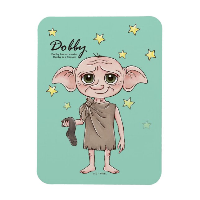Magnet Flexible Dobby Watercolor Character Art (Vertical)
