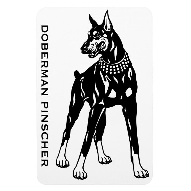 Magnet Flexible doberman pinscher (Vertical)