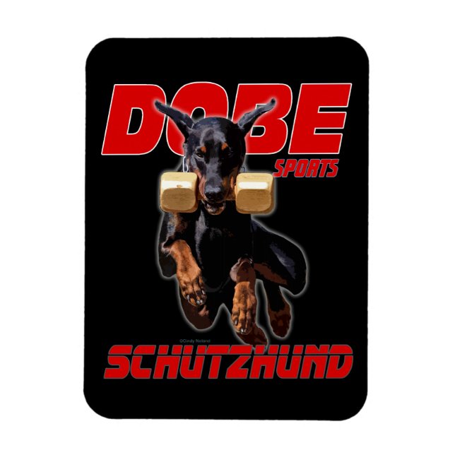 Magnet Flexible Dobermann Pinscher schutzhund aimant de saut (Vertical)
