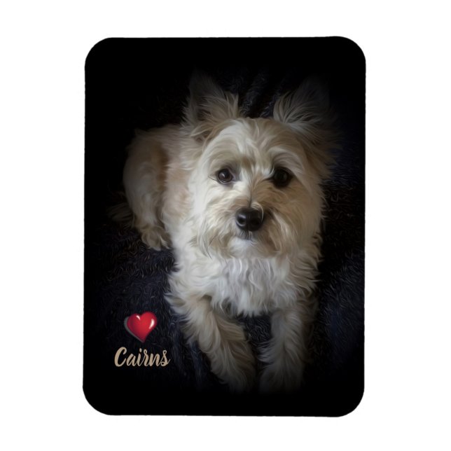 Magnet Flexible Dog Cairn Terrier "Amoureux des chiens" Aimant fle (Vertical)