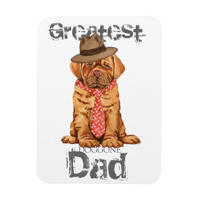 Magnet Flexible Dogue de Bordeaux Papa (Vertical)