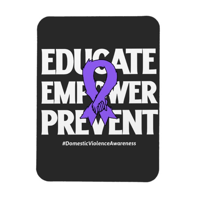 Magnet Flexible Domestic Violence Awareness (Vertical)