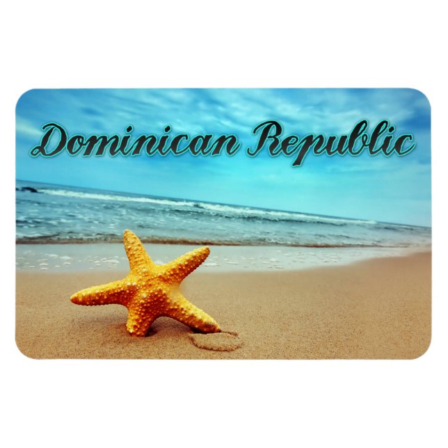 Magnet Flexible Dominican Republic starfish (Horizontal)