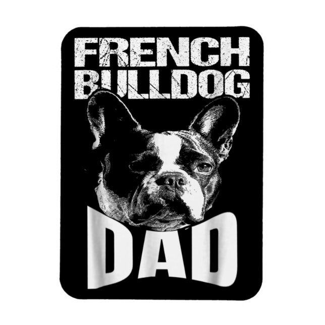 Magnet Flexible Don de chien | French Bulldog Papa (Vertical)