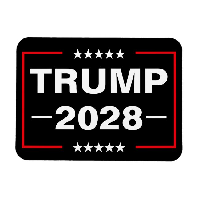 Magnet Flexible Donald Trump Président 2028 (Horizontal)