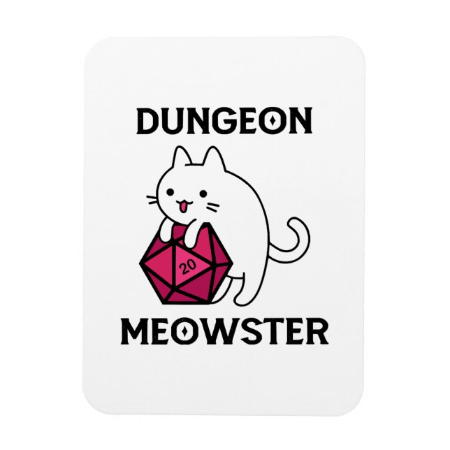Magnet Flexible Donjon Meowster Chat Drôle (Vertical)