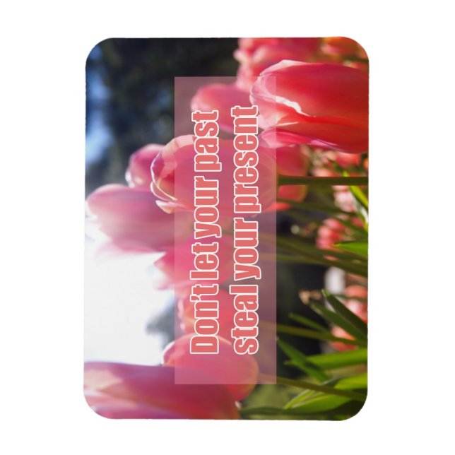 Magnet Flexible Don't let your past steal your present (Vertical)