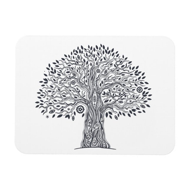 Magnet Flexible Doodle Arbre De Vie (Horizontal)