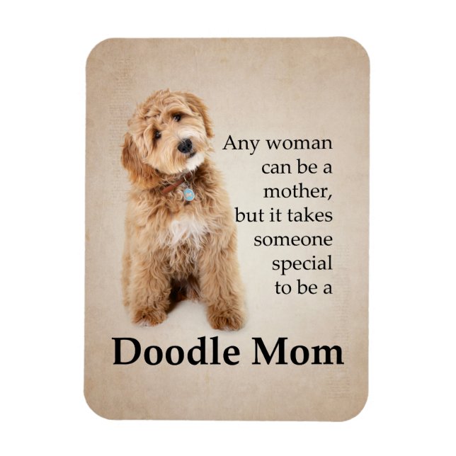 Magnet Flexible Doodle Chien Maman (Vertical)