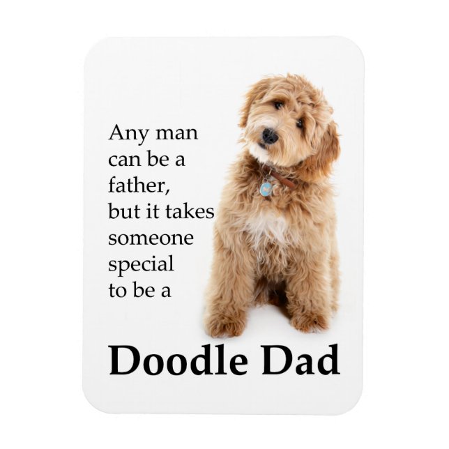 Magnet Flexible Doodle Chien Papa (Vertical)