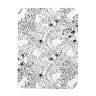 Magnet Flexible Doodle chinois de poisson